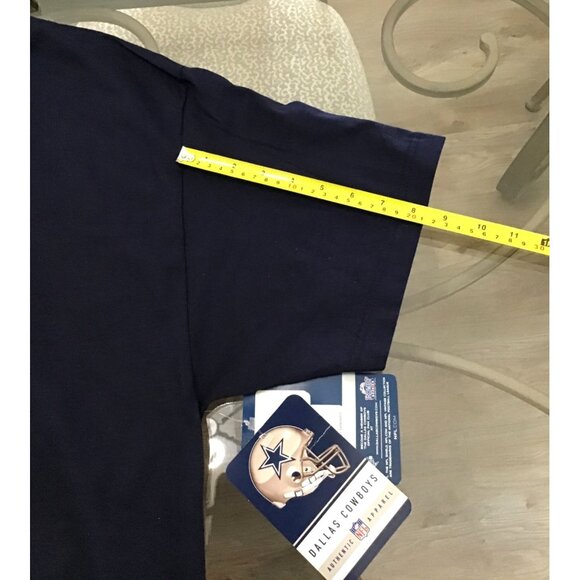 COWBOYS TEAM APPAREL MEN NAVY COTTON CREW NECK SHORT SLEEVE T-SHIRT SIZE X-LARGE - Picture 4 of 6